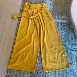 Flying Tomato Wide Leg Trouser - Mustard Yellow - Small